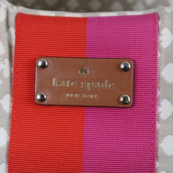 Kate Spade Stevie Classic Cream & Tan Signature Logo Jacquard Hobo Bag - Picture 13 of 13